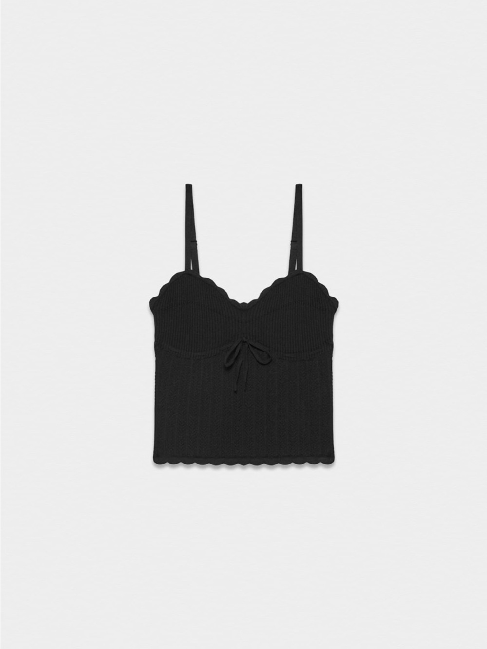 Aritzia Wilfred Black Soloist Top in Wonder Yarn Dainty Tank size XXS EUC - Picture 5 of 14